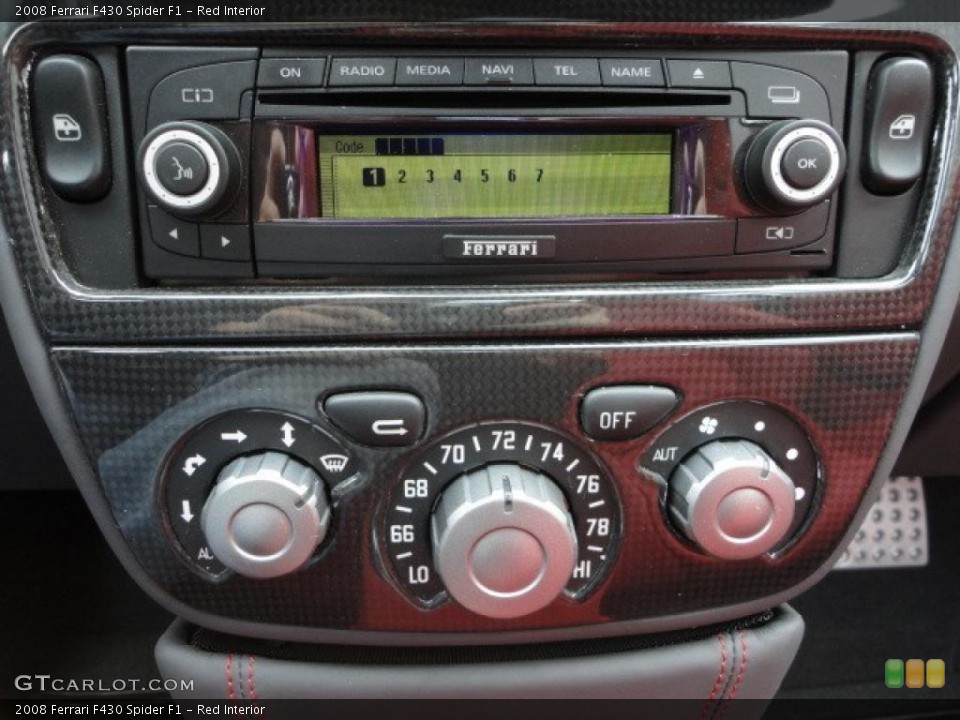 Red Interior Controls for the 2008 Ferrari F430 Spider F1 #44317897