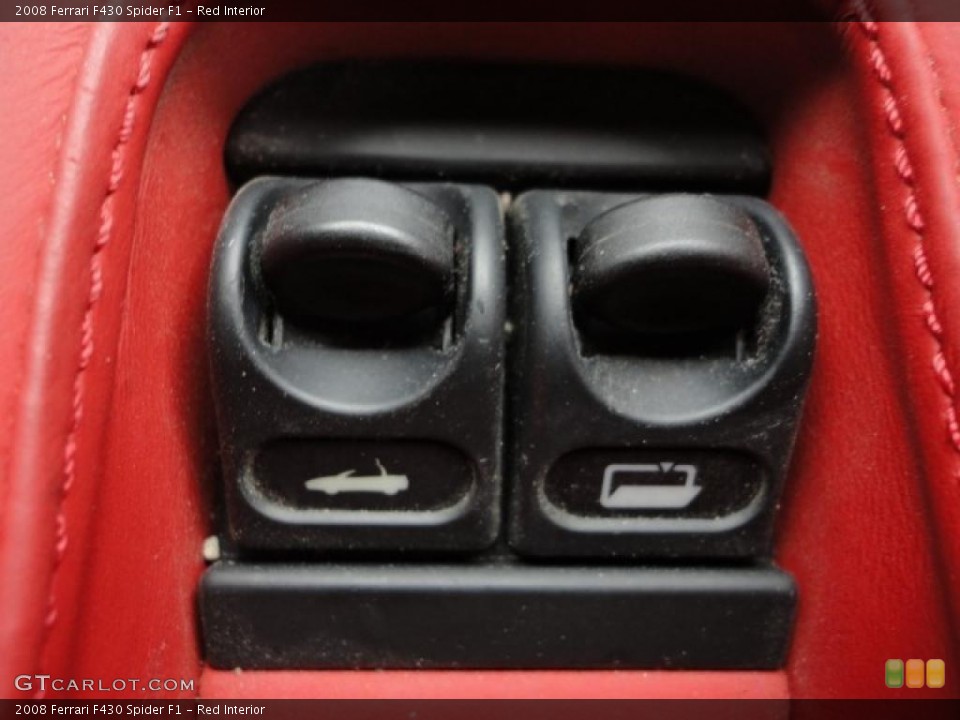 Red Interior Controls for the 2008 Ferrari F430 Spider F1 #44317961