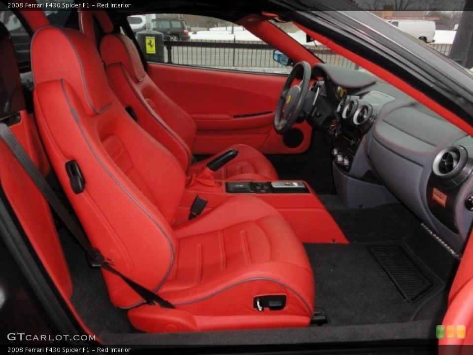 Red Interior Photo for the 2008 Ferrari F430 Spider F1 #44318009