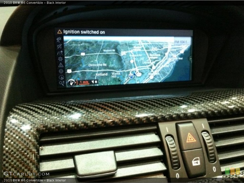 Black Interior Navigation for the 2010 BMW M6 Convertible #44319599