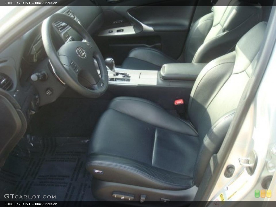 Black Interior Photo for the 2008 Lexus IS F #44320226