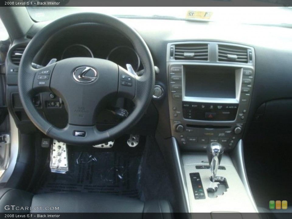 Black Interior Dashboard for the 2008 Lexus IS F #44320289
