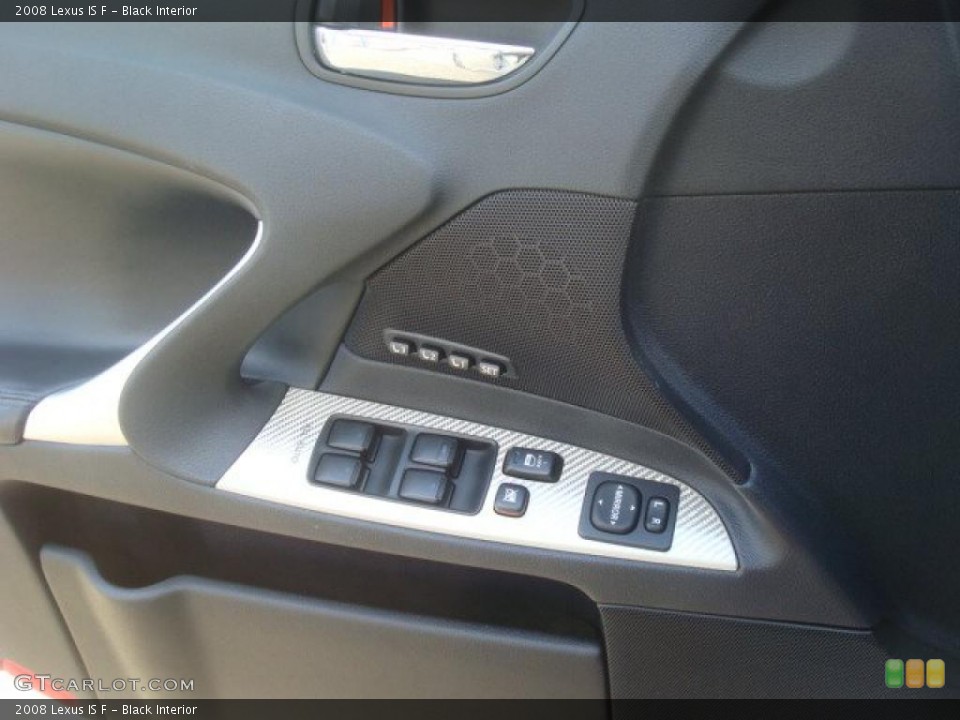 Black Interior Controls for the 2008 Lexus IS F #44320349