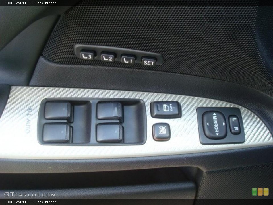Black Interior Controls for the 2008 Lexus IS F #44320361