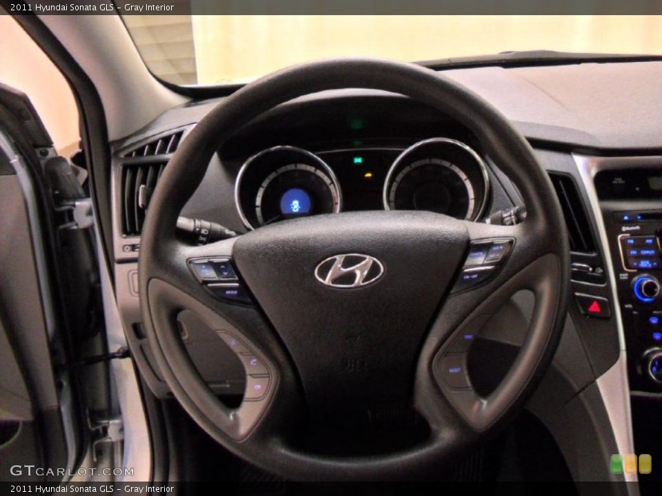 Gray Interior Steering Wheel for the 2011 Hyundai Sonata GLS #44326457