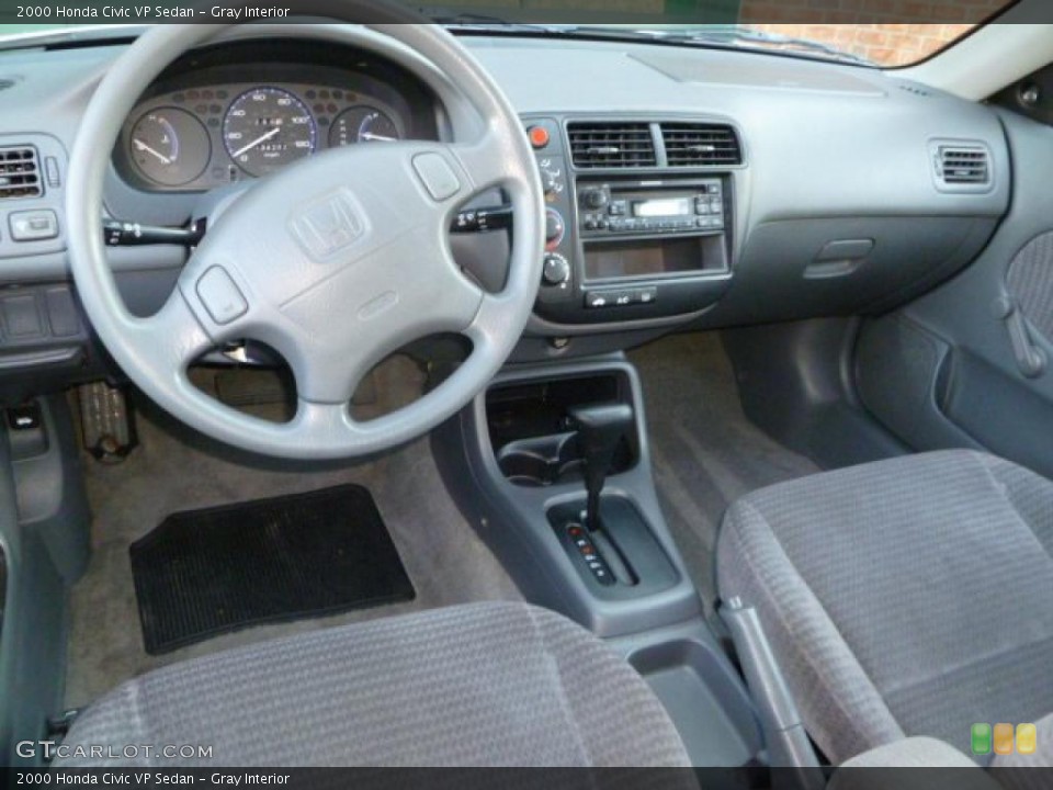 Gray Interior Prime Interior for the 2000 Honda Civic VP Sedan #44326909