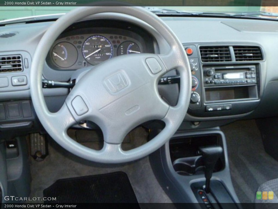 Gray Interior Dashboard for the 2000 Honda Civic VP Sedan #44326953