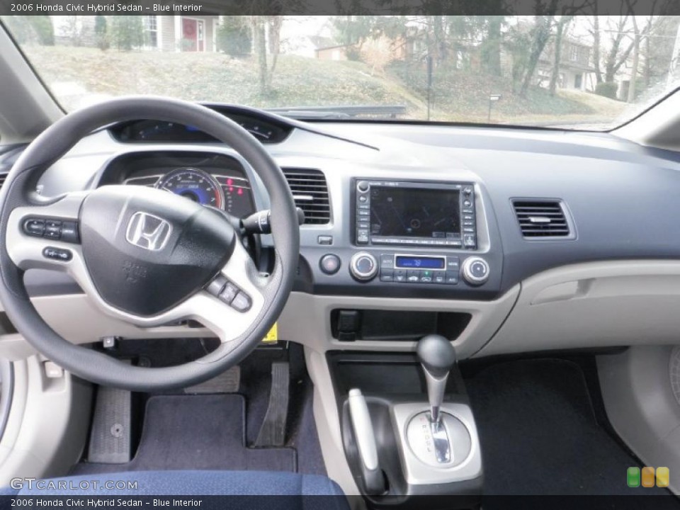 Blue Interior Dashboard for the 2006 Honda Civic Hybrid Sedan #44332862