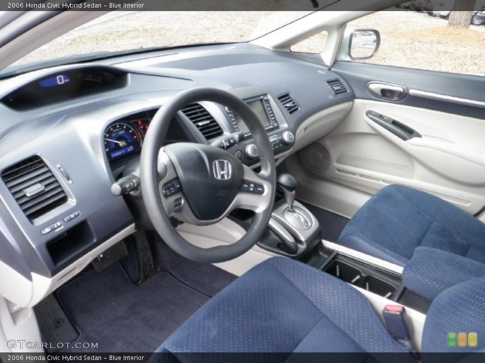 Blue Interior Prime Interior for the 2006 Honda Civic Hybrid Sedan #44332926