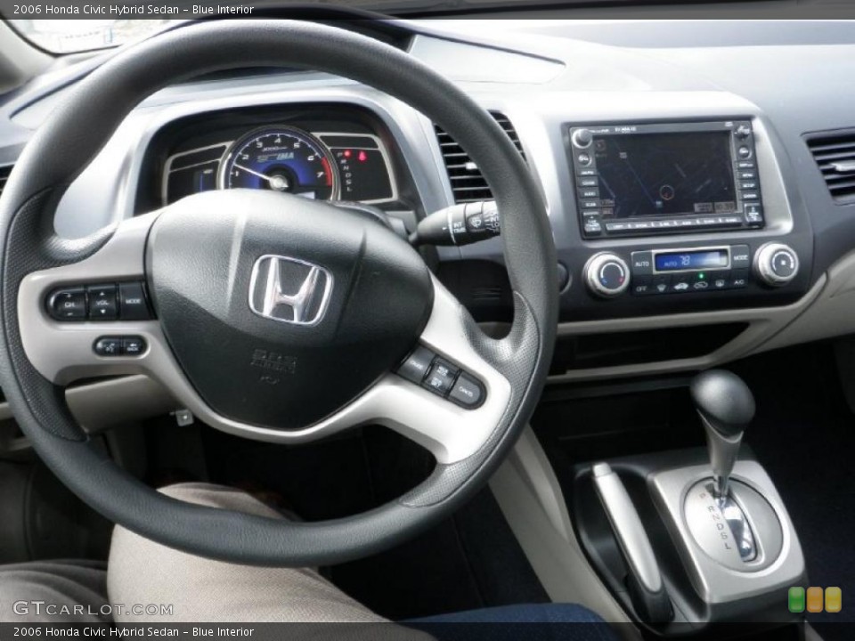 Blue Interior Dashboard for the 2006 Honda Civic Hybrid Sedan #44332942
