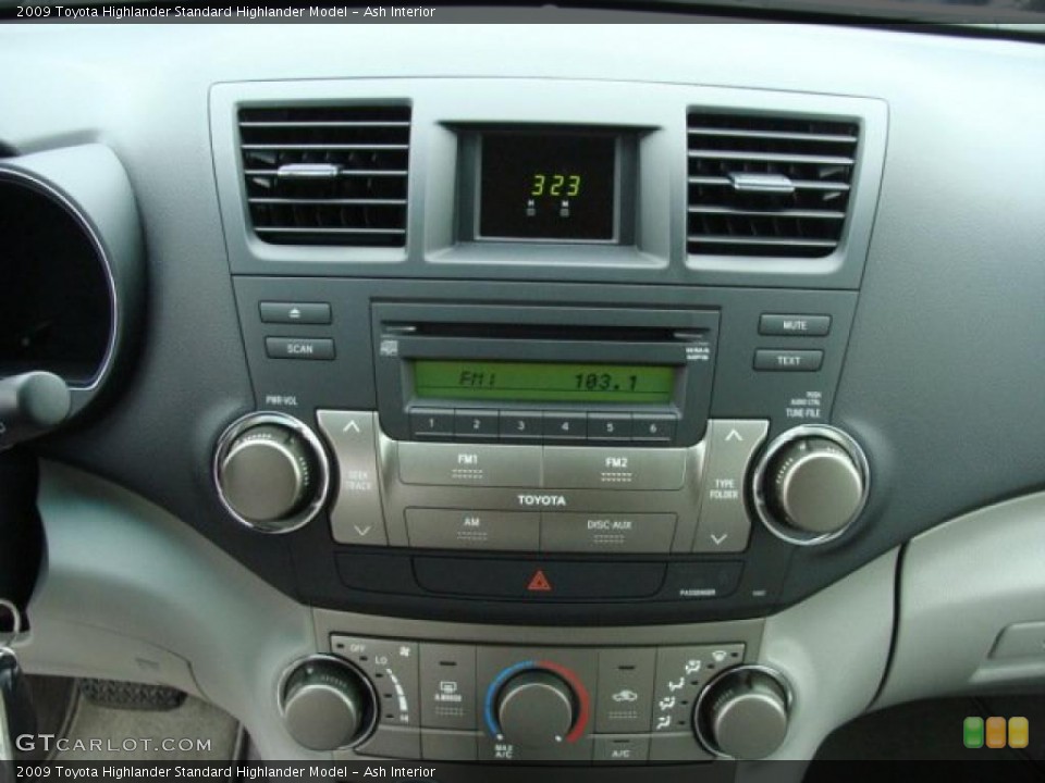 Ash Interior Controls for the 2009 Toyota Highlander  #44333590