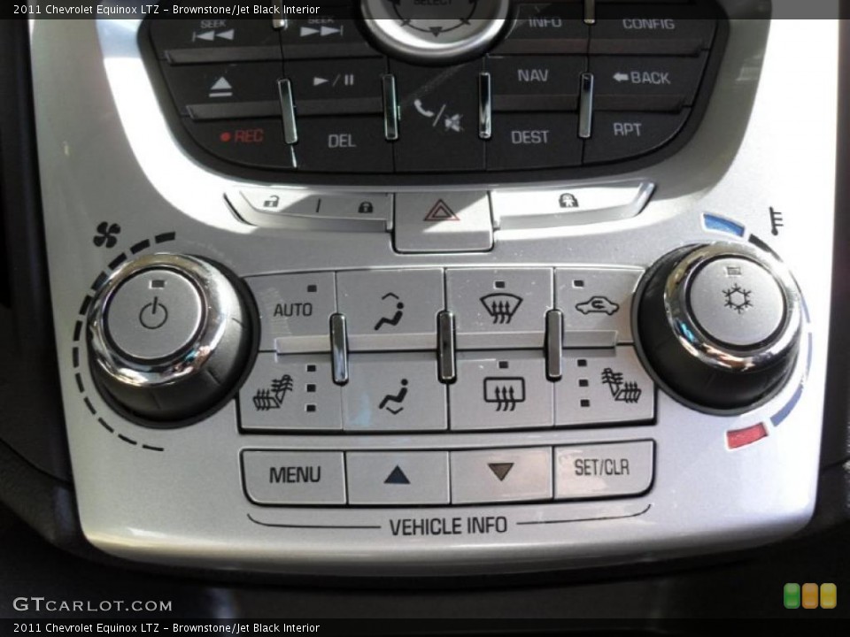 Brownstone/Jet Black Interior Controls for the 2011 Chevrolet Equinox LTZ #44335982