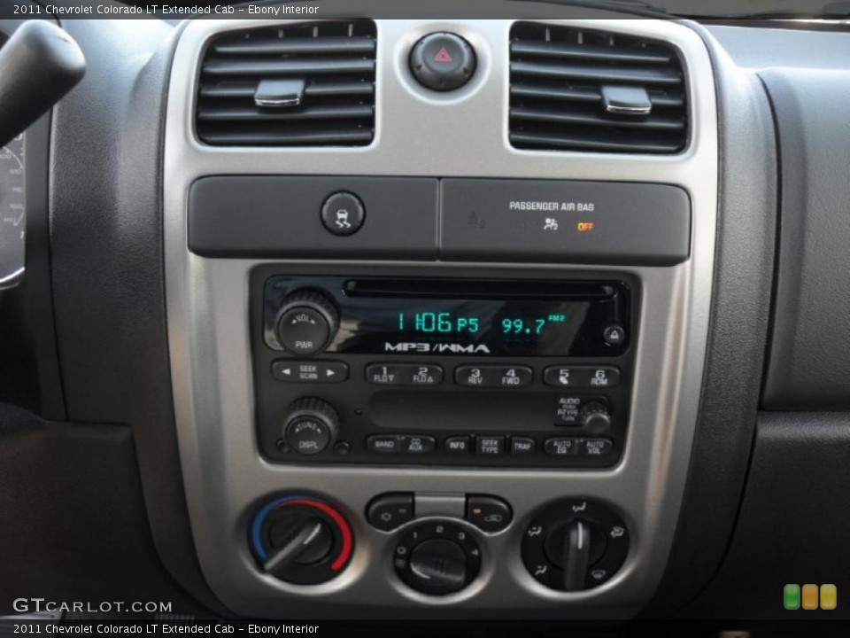 Ebony Interior Controls for the 2011 Chevrolet Colorado LT Extended Cab #44337654