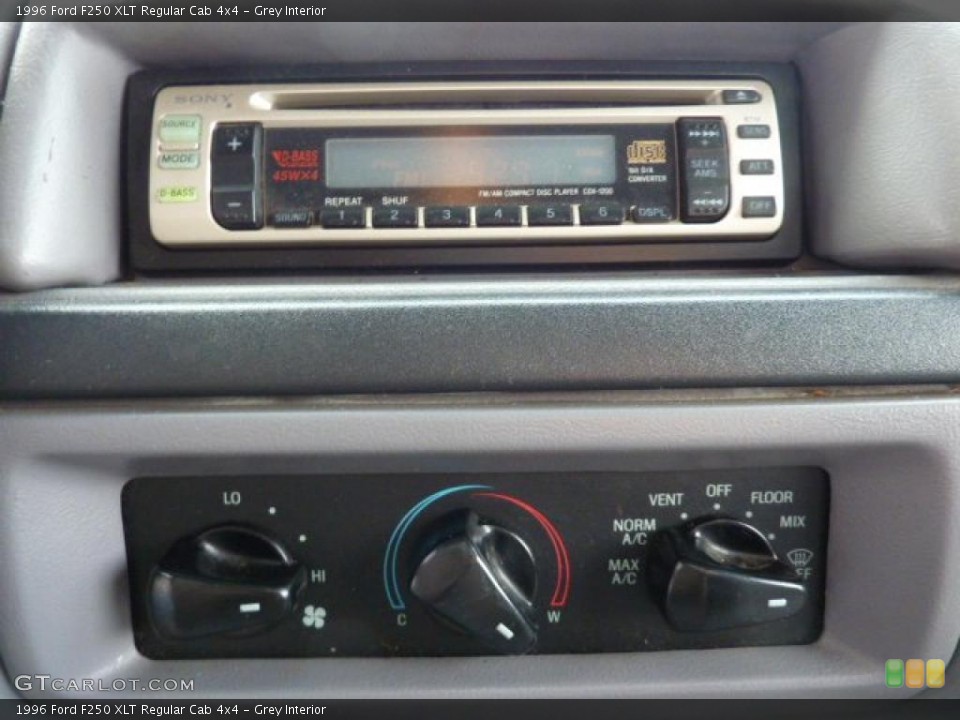Grey Interior Controls for the 1996 Ford F250 XLT Regular Cab 4x4 #44337864