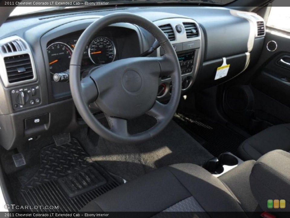 Ebony Interior Prime Interior for the 2011 Chevrolet Colorado LT Extended Cab #44337884