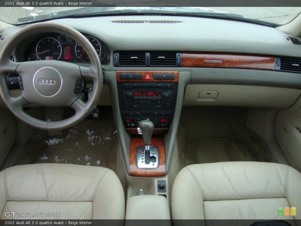 Beige Interior Dashboard for the 2003 Audi A6 3.0 quattro Avant #44344686