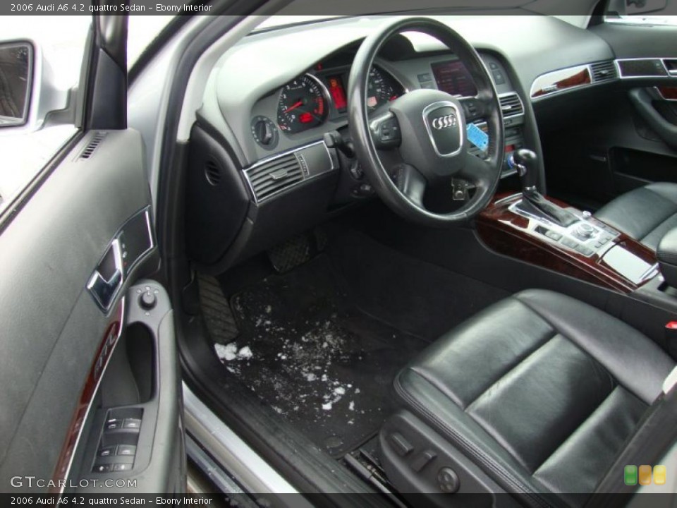 Ebony Interior Prime Interior for the 2006 Audi A6 4.2 quattro Sedan #44349570