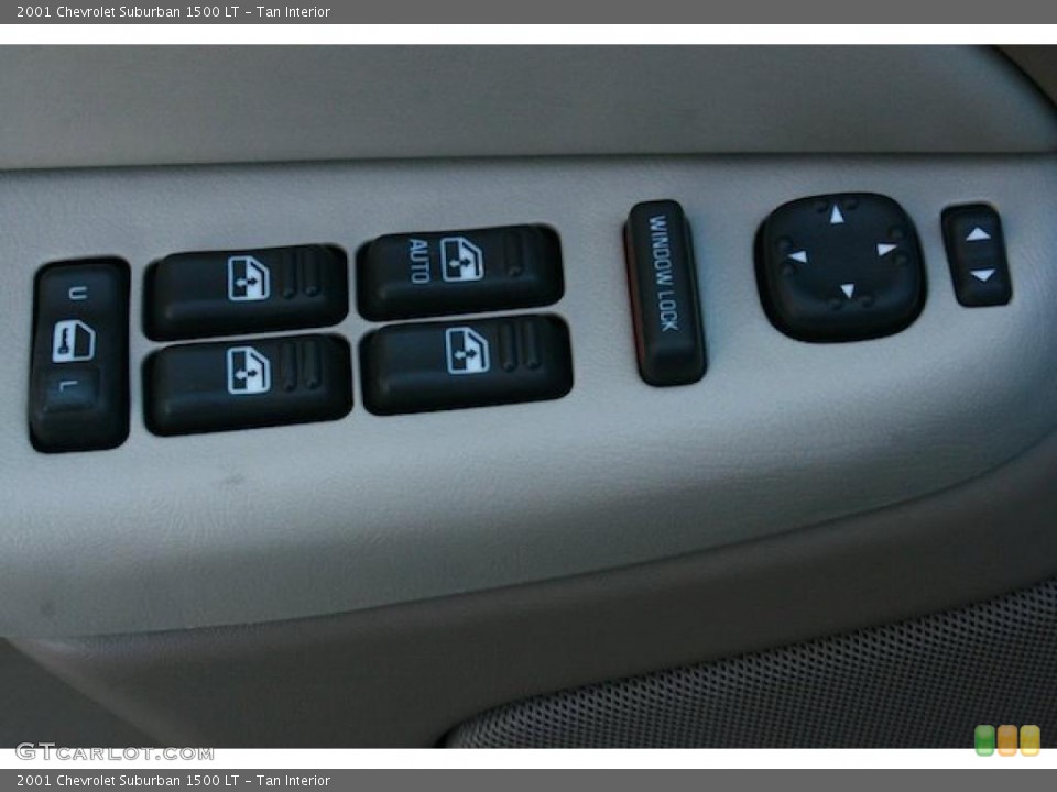 Tan Interior Controls for the 2001 Chevrolet Suburban 1500 LT #44349770