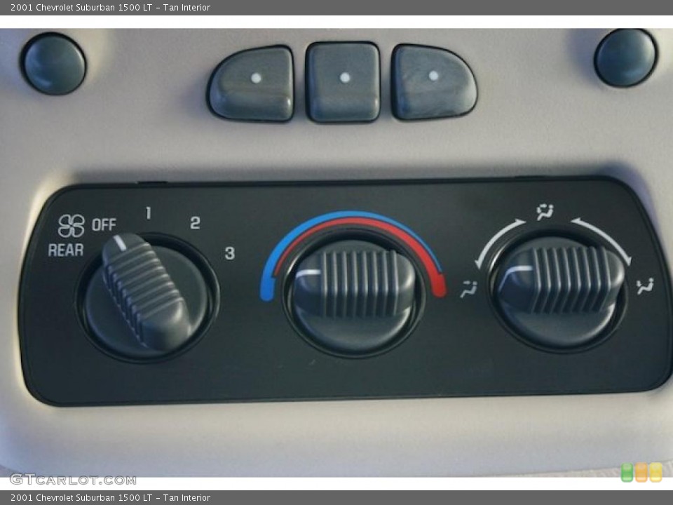 Tan Interior Controls for the 2001 Chevrolet Suburban 1500 LT #44349794