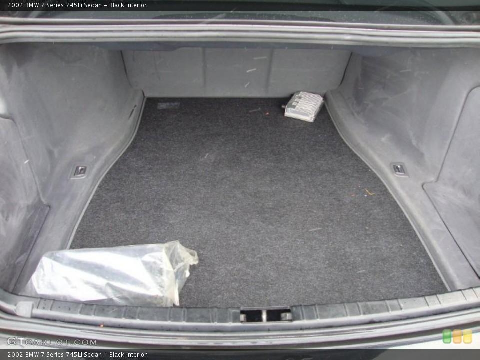 Black Interior Trunk for the 2002 BMW 7 Series 745Li Sedan #44351322