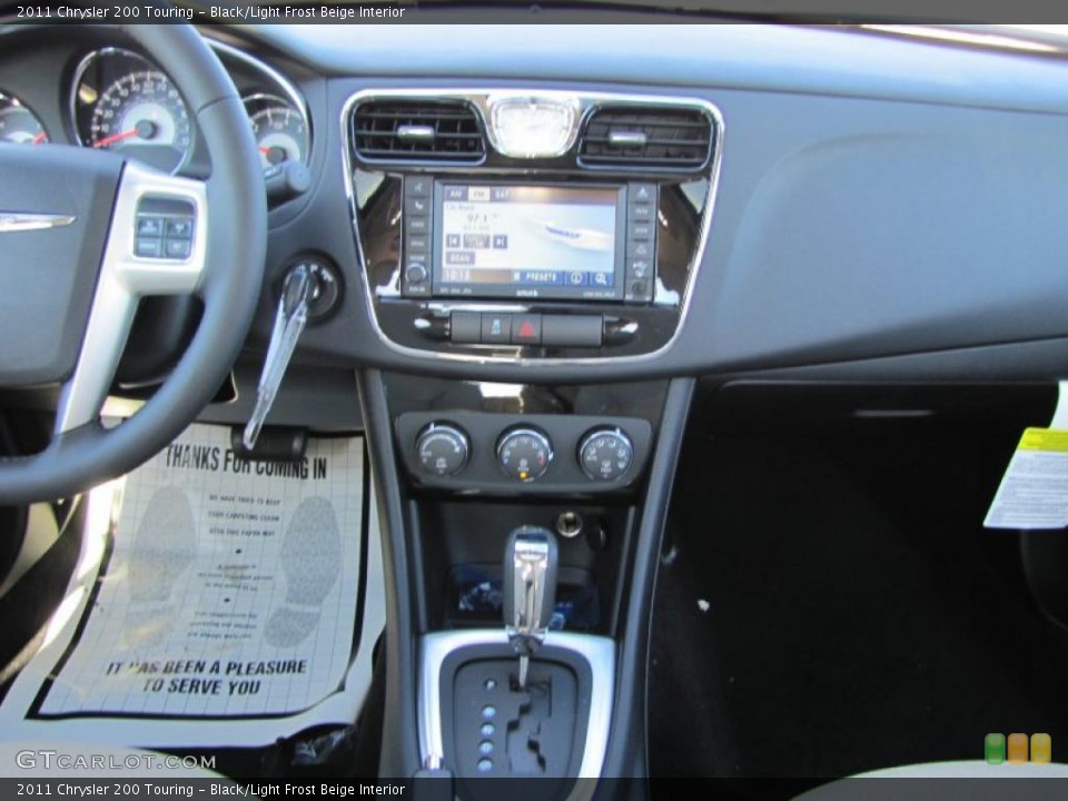 Black/Light Frost Beige Interior Dashboard for the 2011 Chrysler 200 Touring #44354522