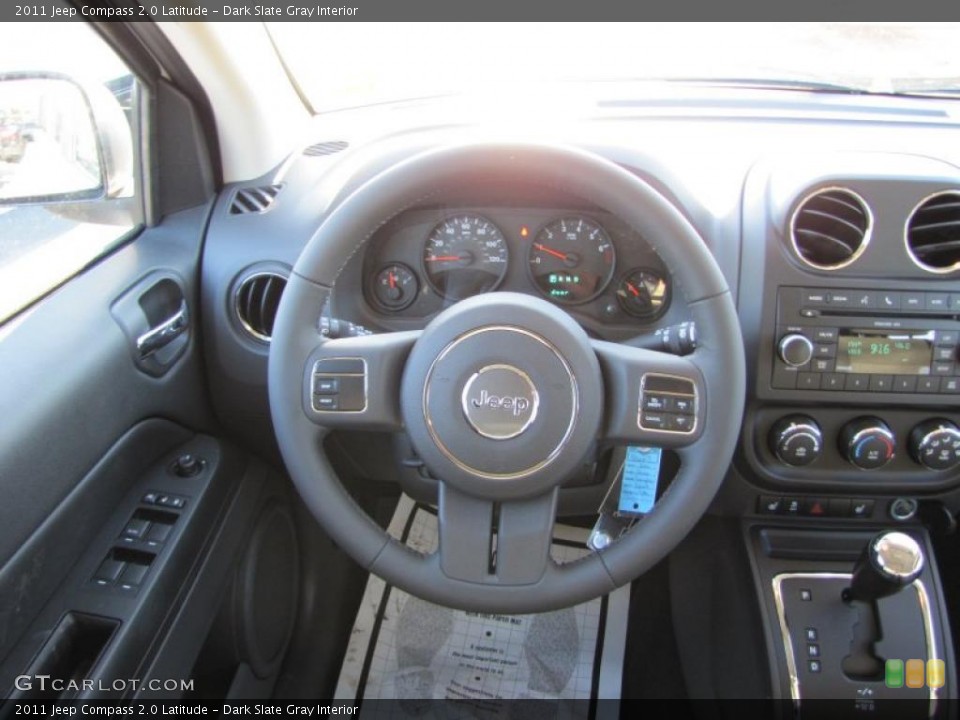 Dark Slate Gray Interior Steering Wheel for the 2011 Jeep Compass 2.0 Latitude #44355402