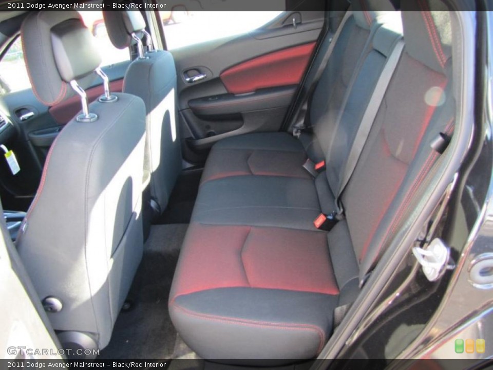 Black/Red Interior Photo for the 2011 Dodge Avenger Mainstreet #44357270
