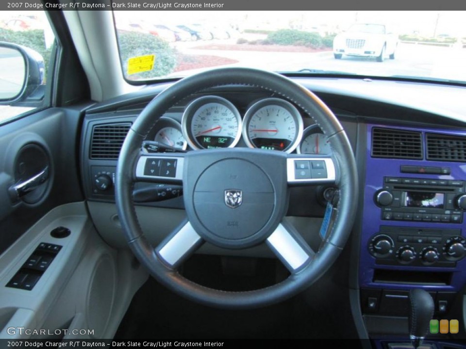 Dark Slate Gray/Light Graystone Interior Steering Wheel for the 2007 Dodge Charger R/T Daytona #44360881