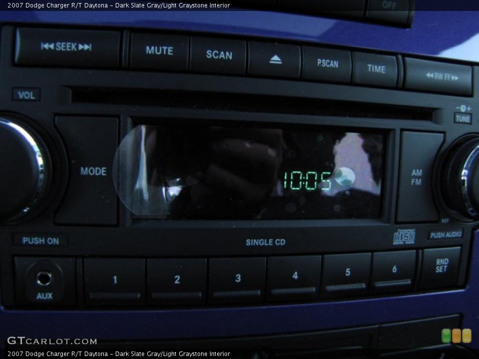 Dark Slate Gray/Light Graystone Interior Controls for the 2007 Dodge Charger R/T Daytona #44360913