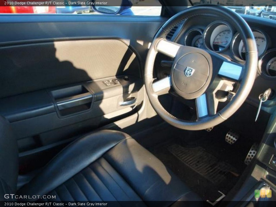 Dark Slate Gray Interior Steering Wheel for the 2010 Dodge Challenger R/T Classic #44365145