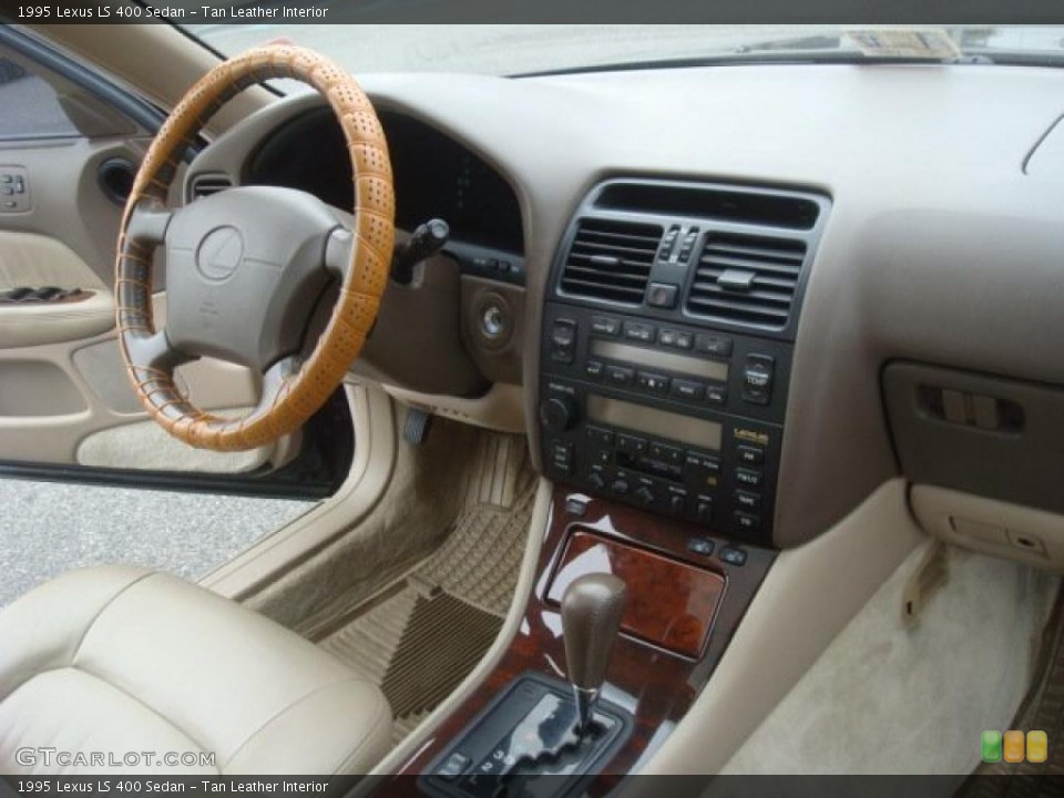 Tan Leather Interior Dashboard for the 1995 Lexus LS 400 Sedan #44369956