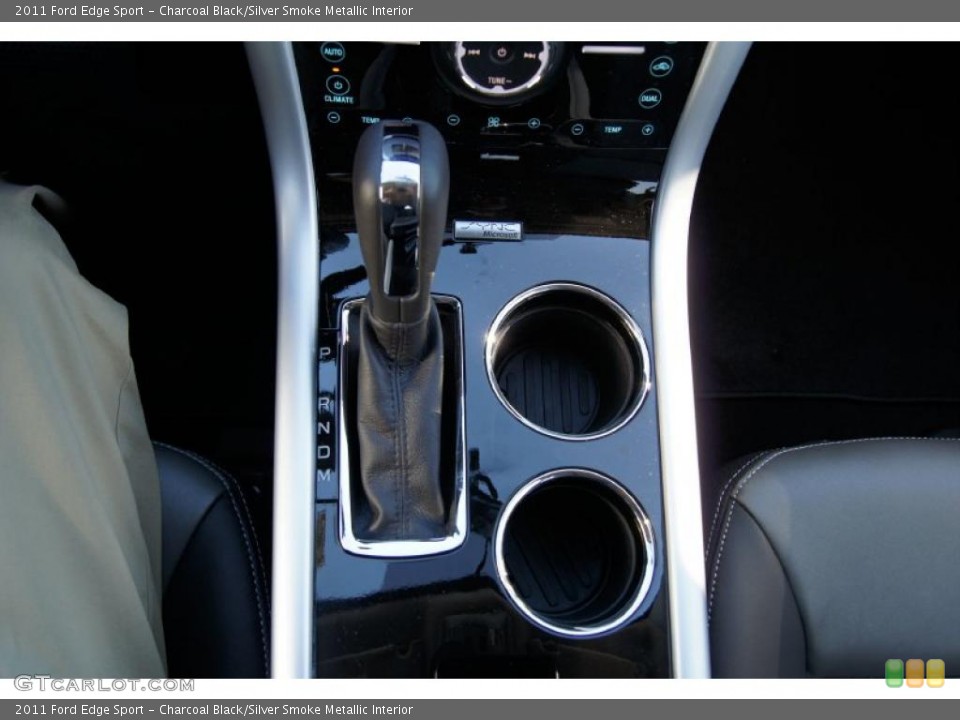 Charcoal Black/Silver Smoke Metallic Interior Transmission for the 2011 Ford Edge Sport #44370140
