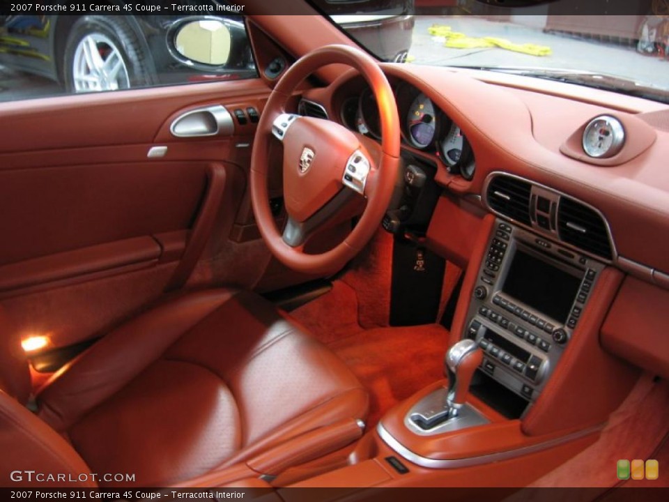 Terracotta Interior Dashboard for the 2007 Porsche 911 Carrera 4S Coupe #44373668