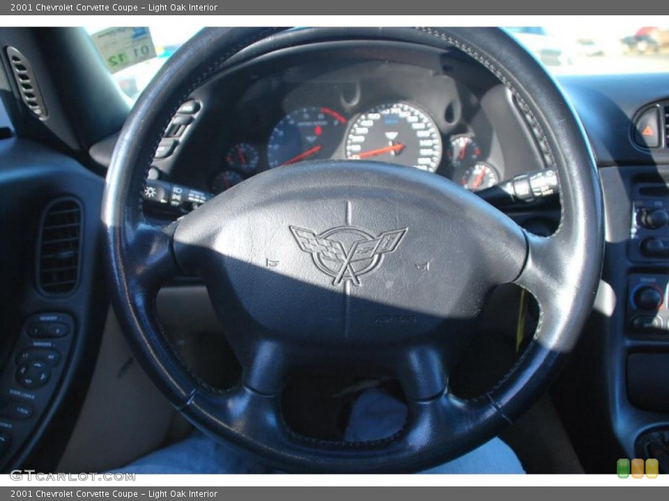 Light Oak Interior Steering Wheel for the 2001 Chevrolet Corvette Coupe #44379652