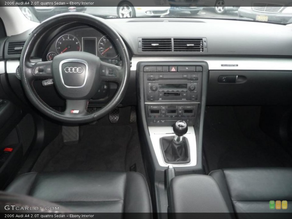 Ebony Interior Dashboard for the 2006 Audi A4 2.0T quattro Sedan #44382140