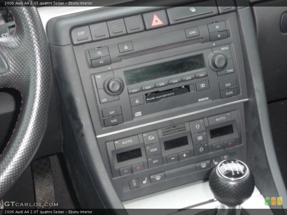 Ebony Interior Controls for the 2006 Audi A4 2.0T quattro Sedan #44382156