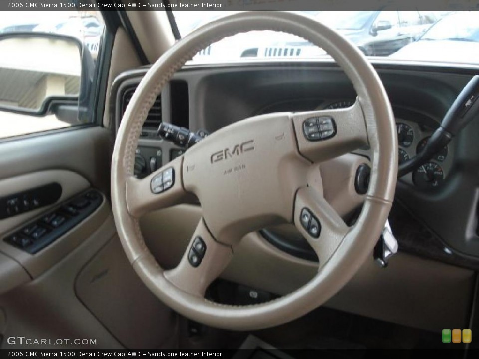 Sandstone Leather Interior Steering Wheel For The 2006 Gmc