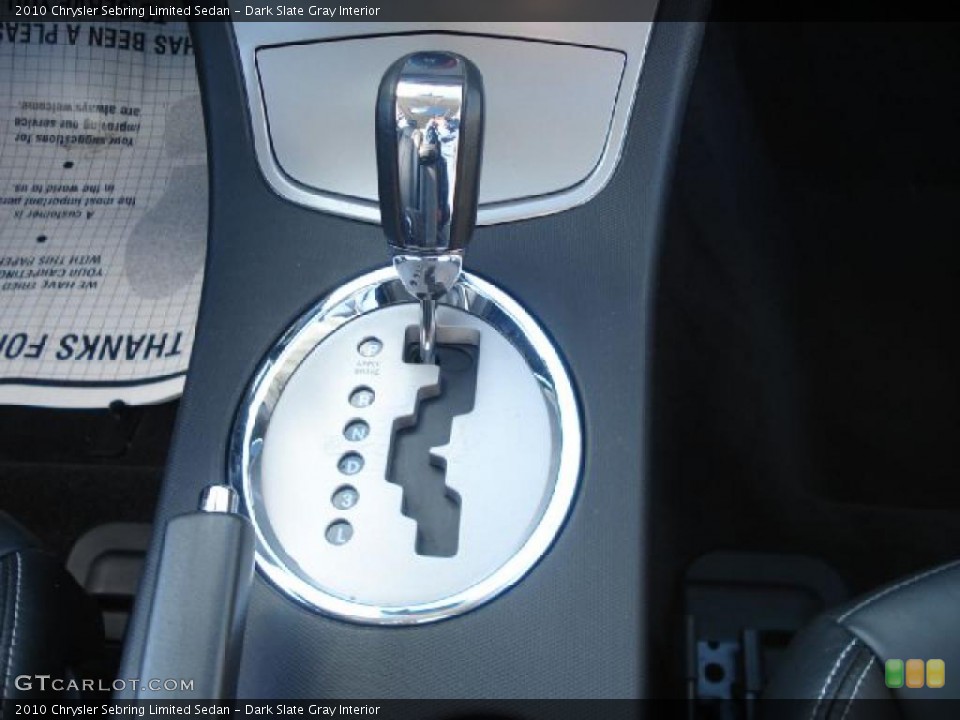 Dark Slate Gray Interior Transmission for the 2010 Chrysler Sebring Limited Sedan #44387187