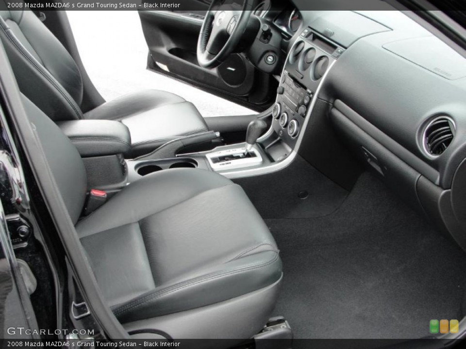 Black Interior Photo for the 2008 Mazda MAZDA6 s Grand Touring Sedan #44390026