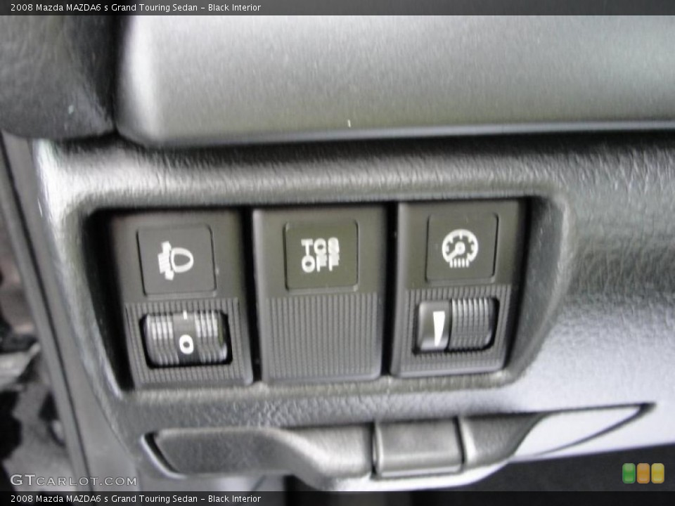 Black Interior Controls for the 2008 Mazda MAZDA6 s Grand Touring Sedan #44390130