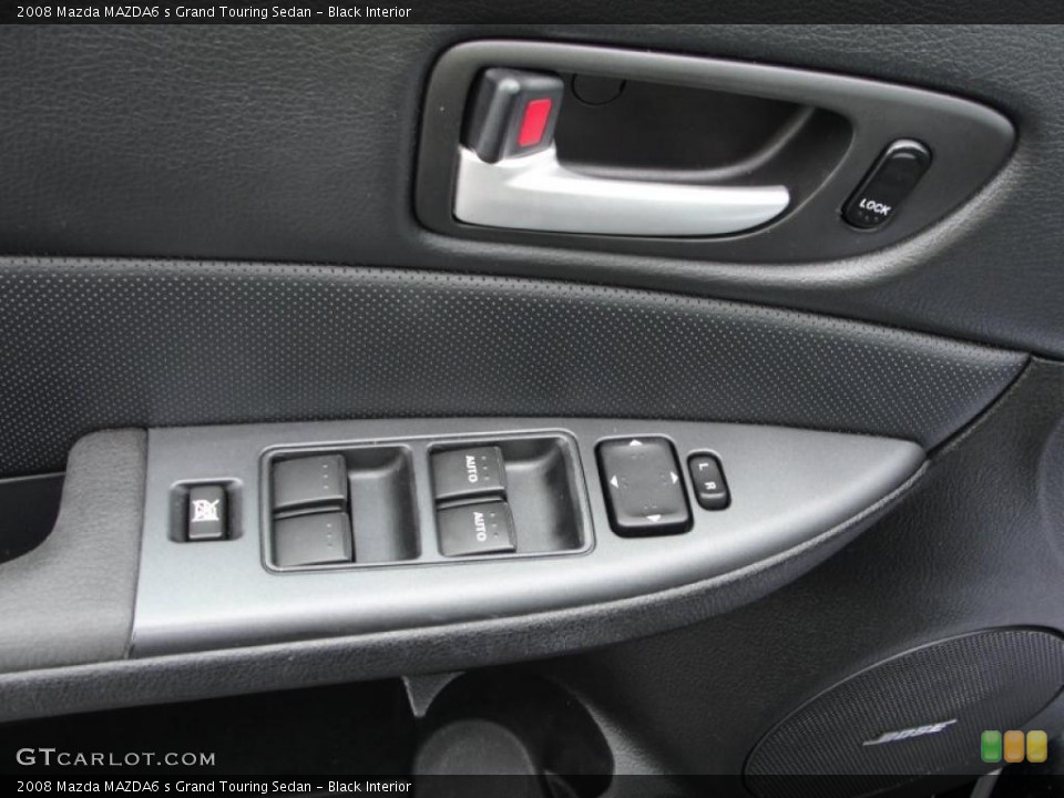 Black Interior Controls for the 2008 Mazda MAZDA6 s Grand Touring Sedan #44390139