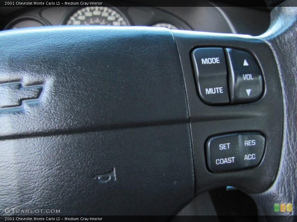 Medium Gray Interior Controls for the 2001 Chevrolet Monte Carlo LS #44390388