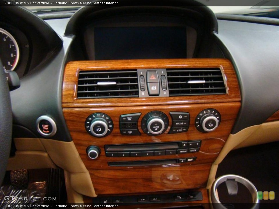 Portland Brown Merino Leather Interior Controls for the 2008 BMW M6 Convertible #44410434