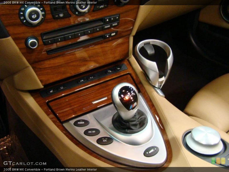 Portland Brown Merino Leather Interior Transmission for the 2008 BMW M6 Convertible #44410462