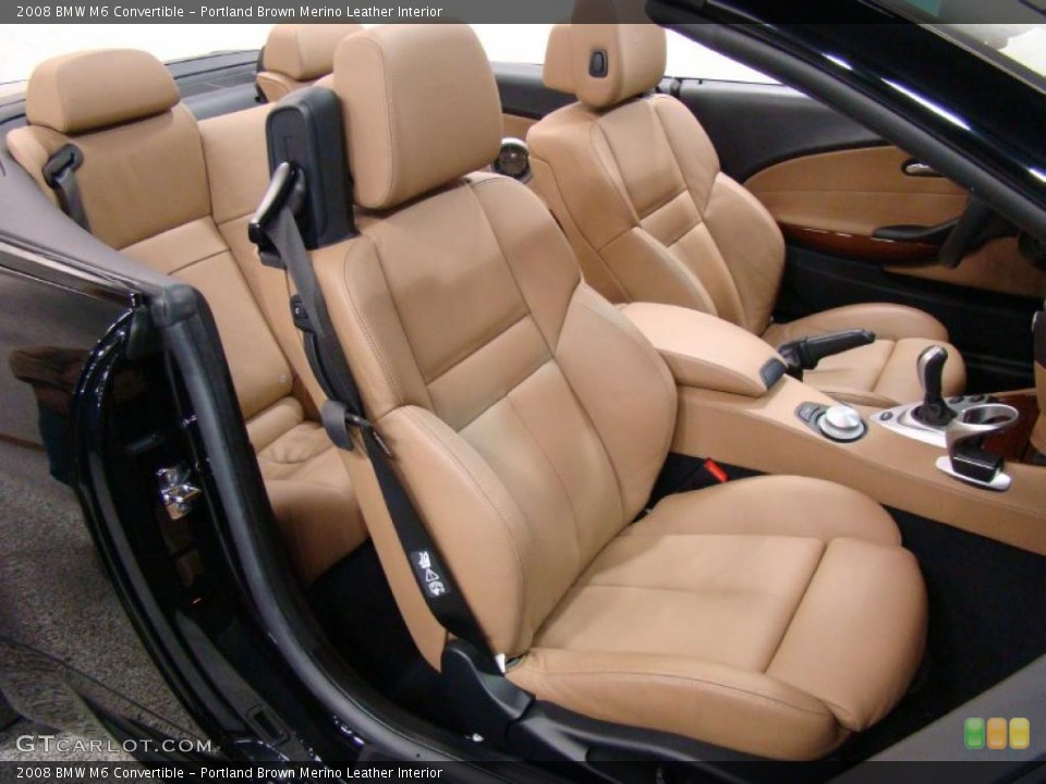 Portland Brown Merino Leather Interior Photo for the 2008 BMW M6 Convertible #44410482