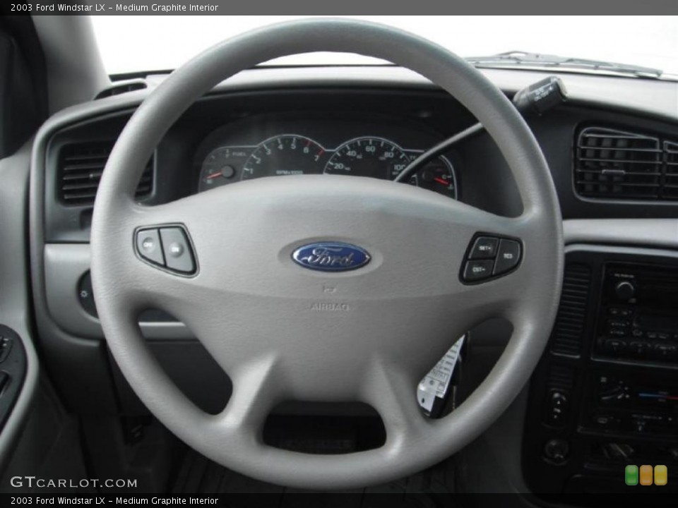 Medium Graphite Interior Steering Wheel for the 2003 Ford Windstar LX #44420394