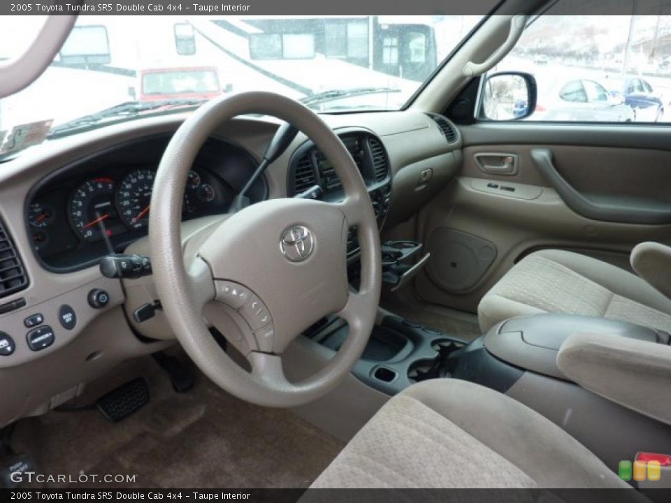 Taupe Interior Prime Interior for the 2005 Toyota Tundra SR5 Double Cab 4x4 #44422106