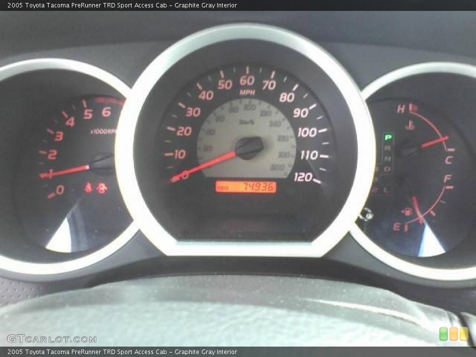 Graphite Gray Interior Gauges for the 2005 Toyota Tacoma PreRunner TRD Sport Access Cab #44428908