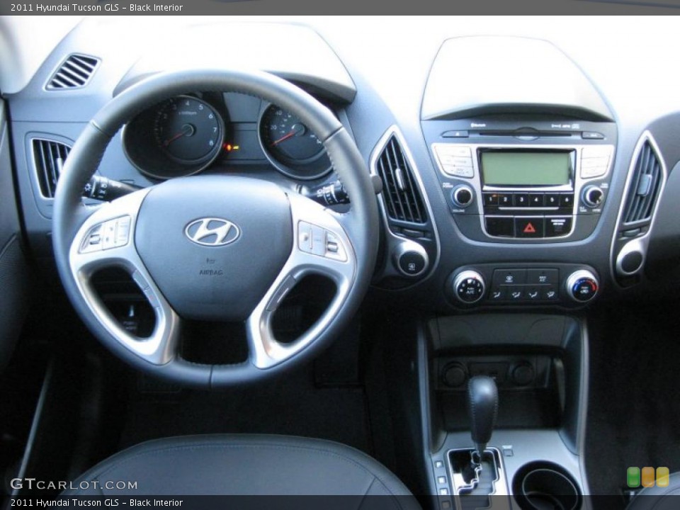 Black Interior Dashboard for the 2011 Hyundai Tucson GLS #44438814