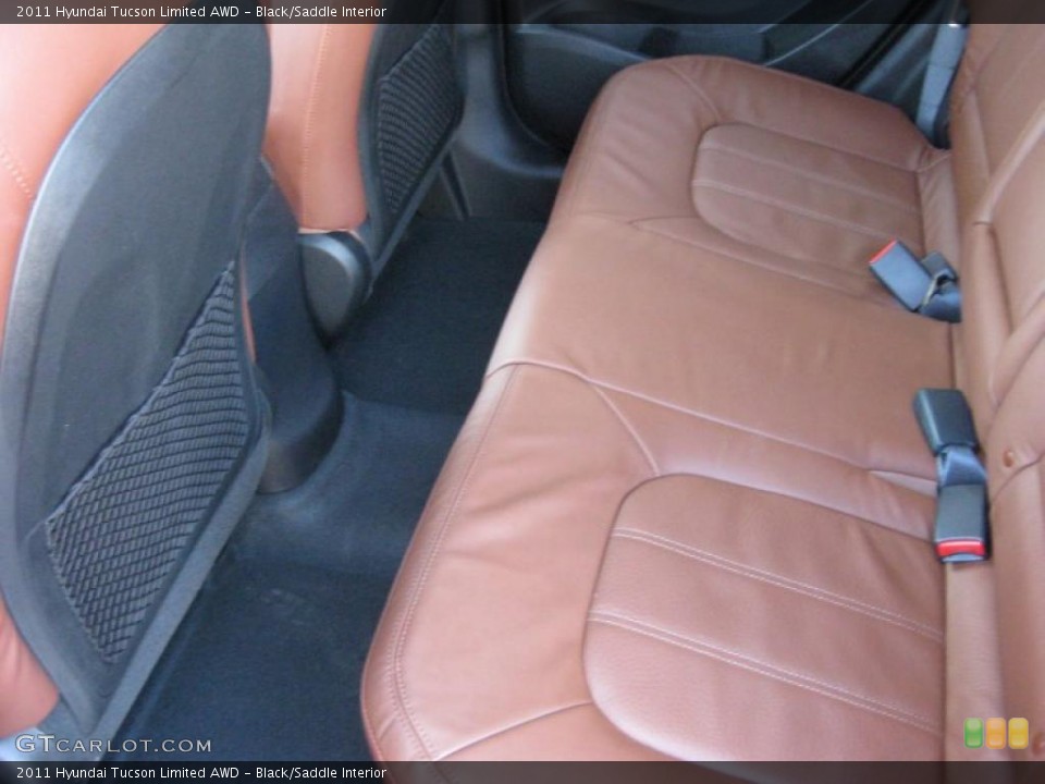 Black/Saddle Interior Photo for the 2011 Hyundai Tucson Limited AWD #44439070